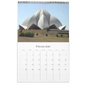 Calendrier Mural temple de lotus delhi (Feb 2026)