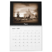 Calendrier Mural Temples 2016 de LDS (Mar 2027)