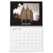 Calendrier Mural Temples 2016 de LDS (Feb 2027)