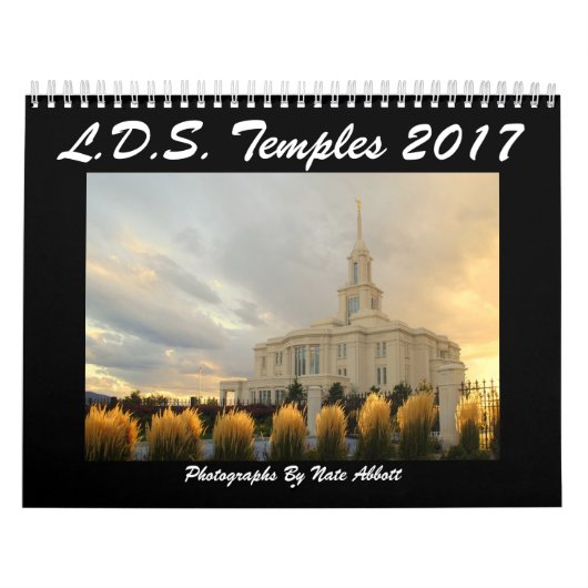 Calendrier Mural Temples 2017 de LDS (Protection)