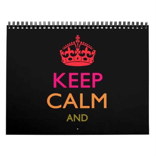 Calendrier Mural Tenez votre texte en mode multilingue (Protection)