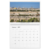 Calendrier mural Terre Sainte 2026 (Feb 2027)