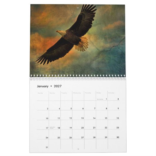 Calendrier Mural Textures 2013 (Jan 2027)