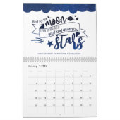 Calendrier Mural Tir pour la lune (Jan 2026)