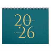 Calendrier mural tons neutres minimaliste (Protection)