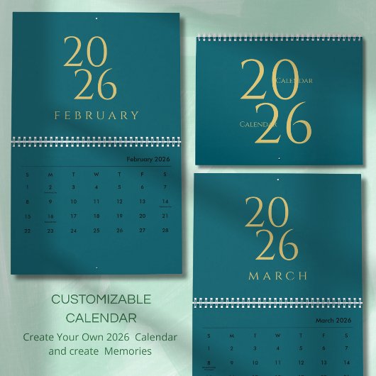 Calendrier mural tons neutres minimaliste