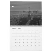 Calendrier Mural Tour Eiffel Paris Noir & Blanc (Jan 2026)
