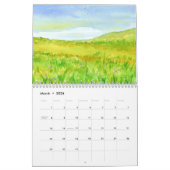 Calendrier Mural Tout au long de l'année aquarelle peintures (Mar 2026)