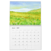 Calendrier Mural Tout au long de l'année aquarelle peintures (Mar 2027)