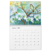 Calendrier Mural Tout au long de l'année aquarelle peintures (Jan 2027)