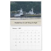 Calendrier Mural Tractions subites sur le fleuve Hudson 2017 (Feb 2027)