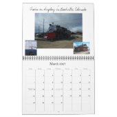 Calendrier Mural Train inspiré (Mar 2027)