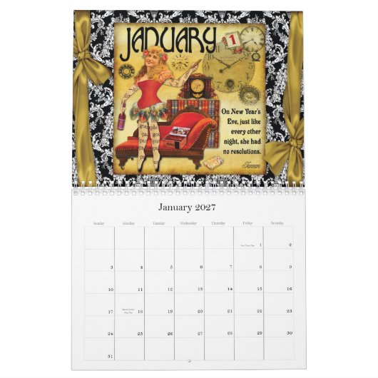 Calendrier Mural Traînées victoriennes 2010 (Jan 2027)