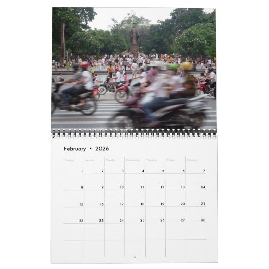 Calendrier Mural transport 2025 (Feb 2026)