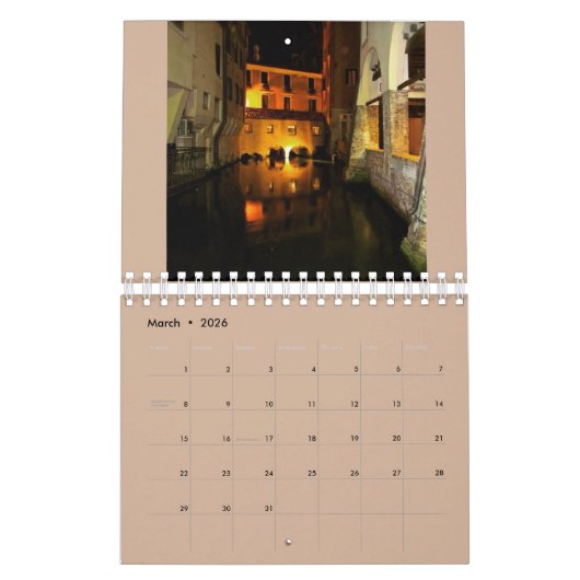 Calendrier Mural Trévise par nuit (Mar 2026)