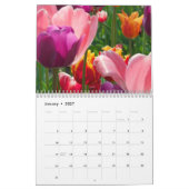 Calendrier Mural tulipes toute l'année (Jan 2027)
