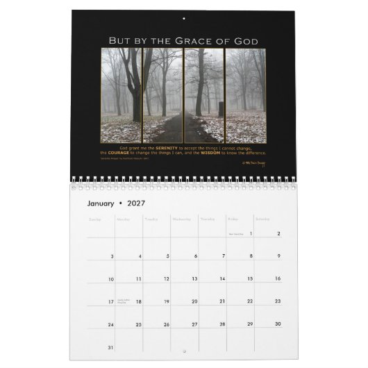 Calendrier Mural Un jour classent à la fois (Jan 2027)
