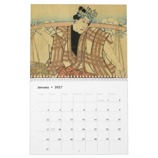 Calendrier Mural Un monde de flottement (Jan 2027)