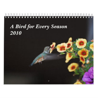 Calendrier Mural Un oiseau pour chaque saison