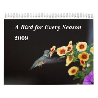 Calendrier Mural Un oiseau pour chaque saison