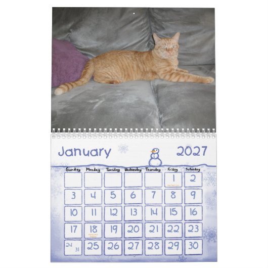 Calendrier Mural Une année avec le Pokey (Jan 2027)