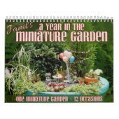 Calendrier Mural Une année dans le jardin miniature (Protection)