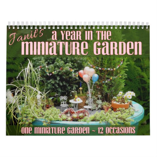 Calendrier Mural Une année dans le jardin miniature (Protection)