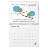 Calendrier Mural Une année de plaisir au Crochet en fils-o-licious (Jan 2026)