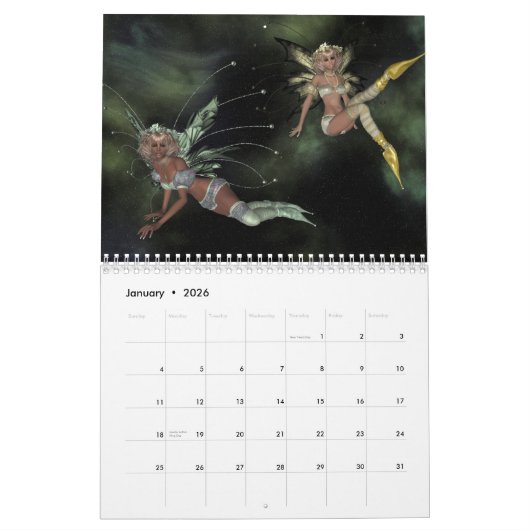 Calendrier Mural Une année pour Fanatsy (Jan 2026)