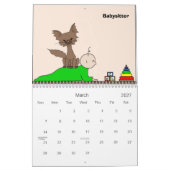 Calendrier Mural Utilisations pour un chat d'occasion (rencontrez (Mar 2027)