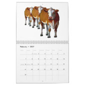 Calendrier Mural VACHES : Illustrations originales de diverses (Feb 2027)