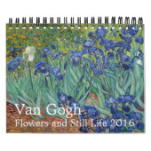 Calendrier Mural Van Gogh Flowers & Still Life 2016 Small (Protection)
