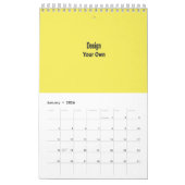 Calendrier Mural Vide (Jan 2026)