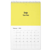 Calendrier Mural Vide (Feb 2026)