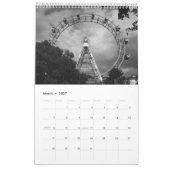 Calendrier Mural Vienne Autriche Noir Et Blanc (Mar 2027)