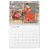 Calendrier mural vin 2027 - Vin vintage (Jan 2027)