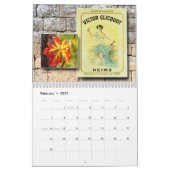 Calendrier mural vin 2027 - Vin vintage (Feb 2027)