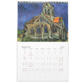 Calendrier Mural Vincent van Gogh Intérieurs, Extérieurs des bâtime (Feb 2026)
