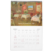 Calendrier Mural Vincent van Gogh Intérieurs, Extérieurs des bâtime (Mar 2026)