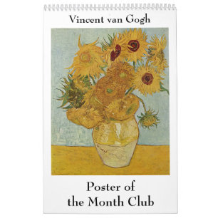 Calendrier Mural Vincent van Gogh Poster du Month Club