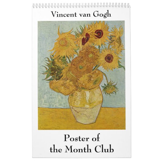 Calendrier Mural Vincent van Gogh Poster du Month Club (Protection)