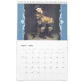 Calendrier mural Vintage pour enfants 2021 (Mar 2026)