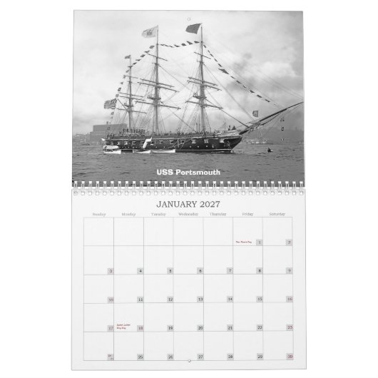 Calendrier Mural Voile et vapeur de combat (Jan 2027)