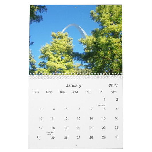 CALENDRIER MURAL VOÛTE DE ST LOUIS (Jan 2027)