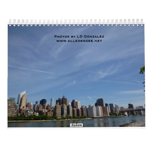 Calendrier Mural Voyage à New York (Dos)