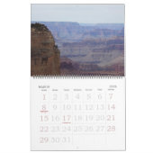 Calendrier Mural vue de canyon grand (Mar 2026)