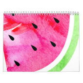 Calendrier Mural Watercolor Watermelon (Protection)
