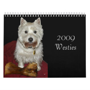 Calendrier Mural Westies 2009