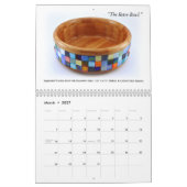 Calendrier mural - Woodturning décoratif (Mar 2027)