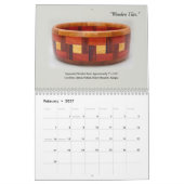 Calendrier mural - Woodturning décoratif (Feb 2027)
